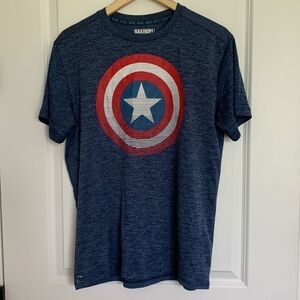 Marvel Captain America DriFit Shirt Blue L